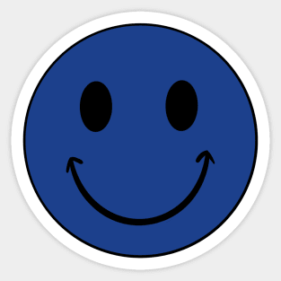 Blue Smiley Sticker